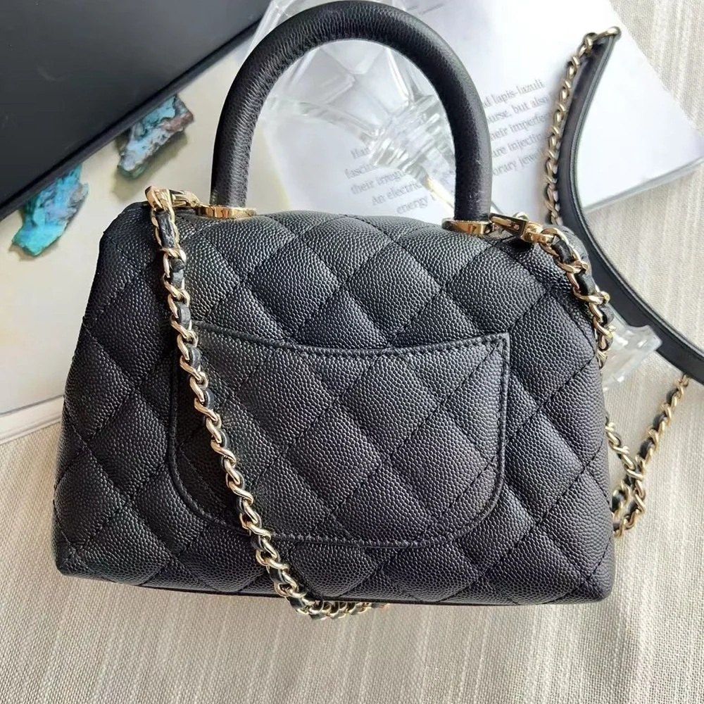 Chanel Caviar Mini Caviar Coco Handle Bag Black - Picture 5 of 10